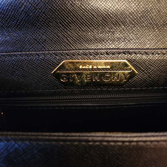 Vintage Givenchy Black Leather Top Handle Purse - Picture 8 of 8
